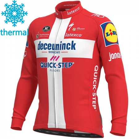 Maillot Cyclisme 2021 Deceuninck-Quick-Step Hiver Thermal Fleece N007